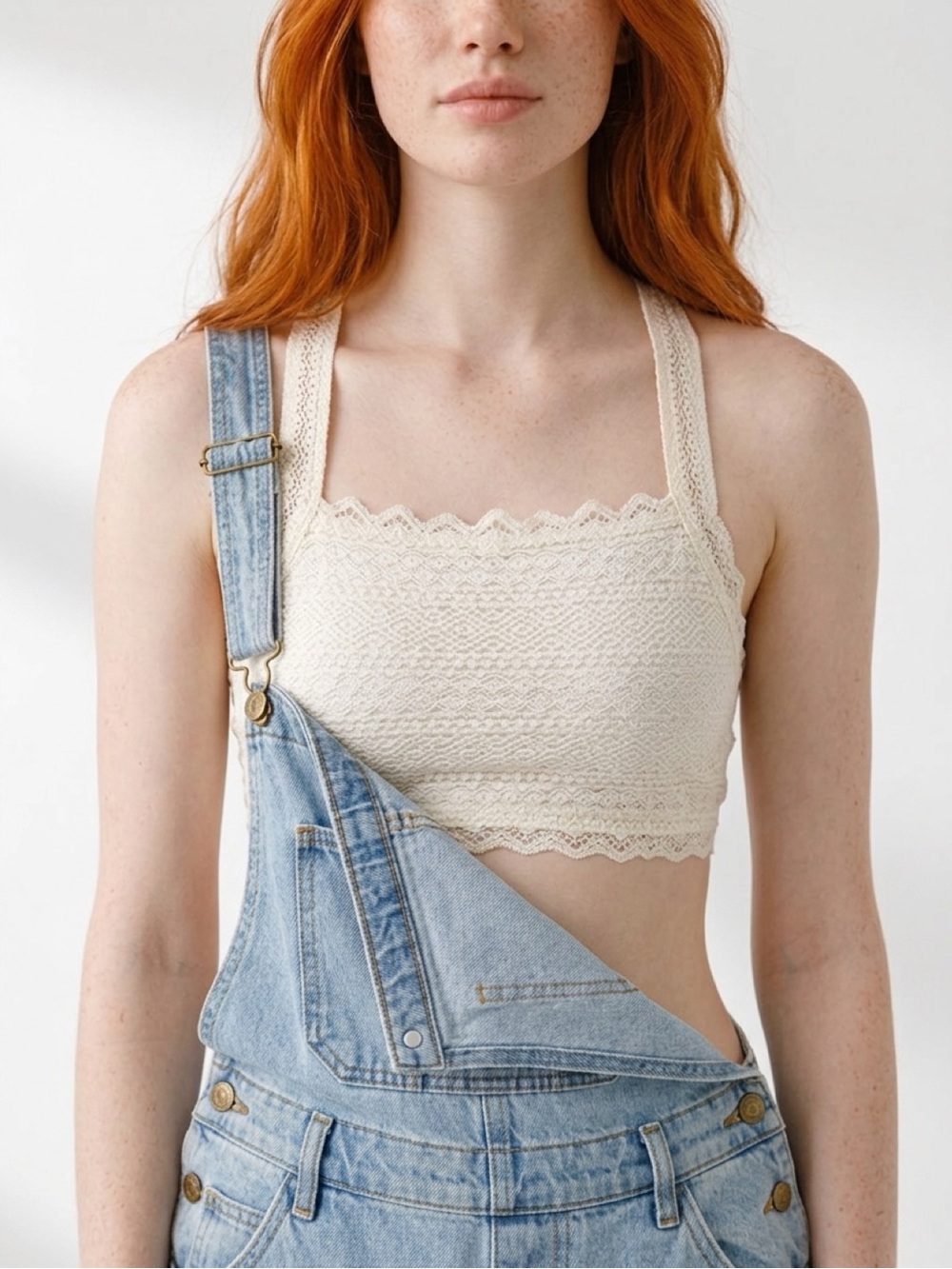 Aerie Cream Bandeau Intimates